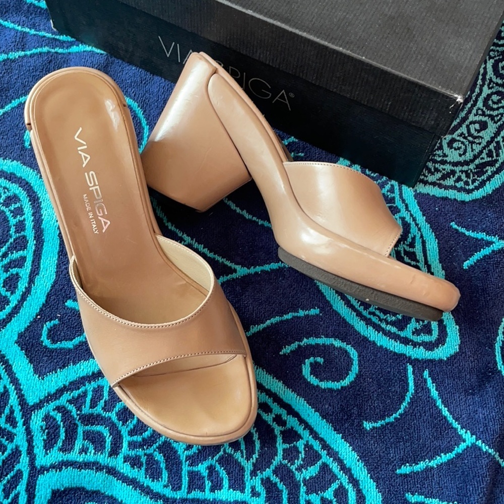 Via Spiga Maya Kerala Calf Italy Heels Women’s Shoes Size 6B